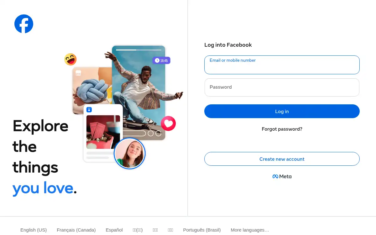 www.facebook.com screenshot