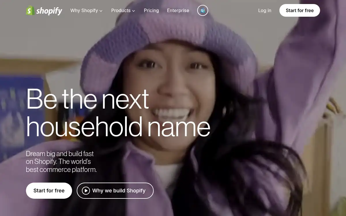 Final screenshot of https://www.shopify.com/
