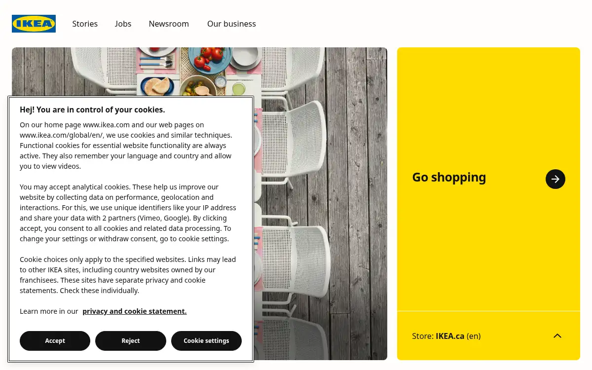 www.ikea.com screenshot