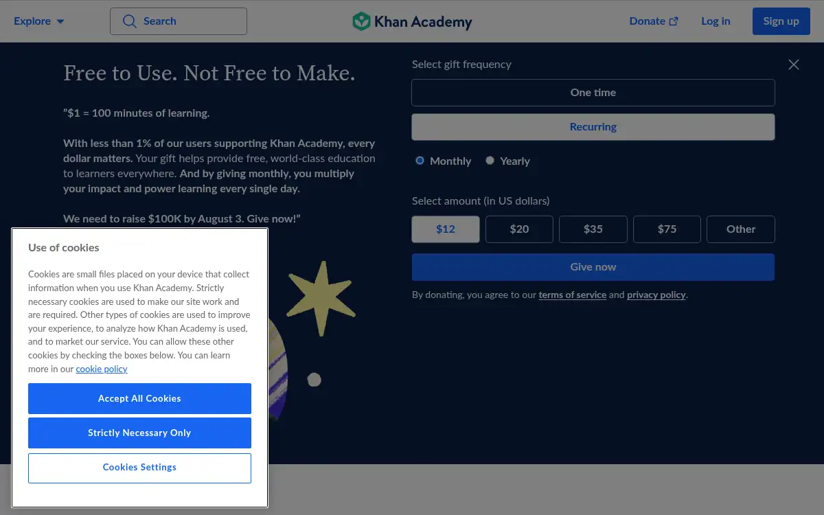 www.khanacademy.org screenshot