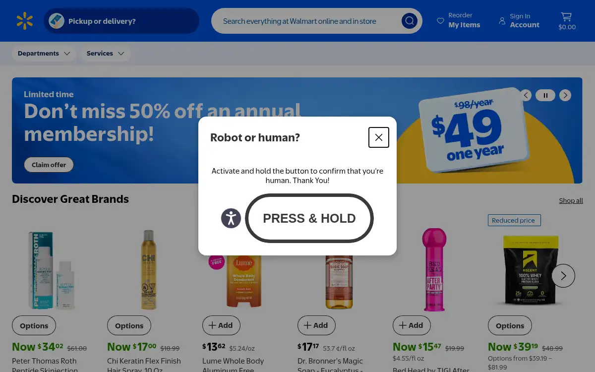 www.walmart.com screenshot