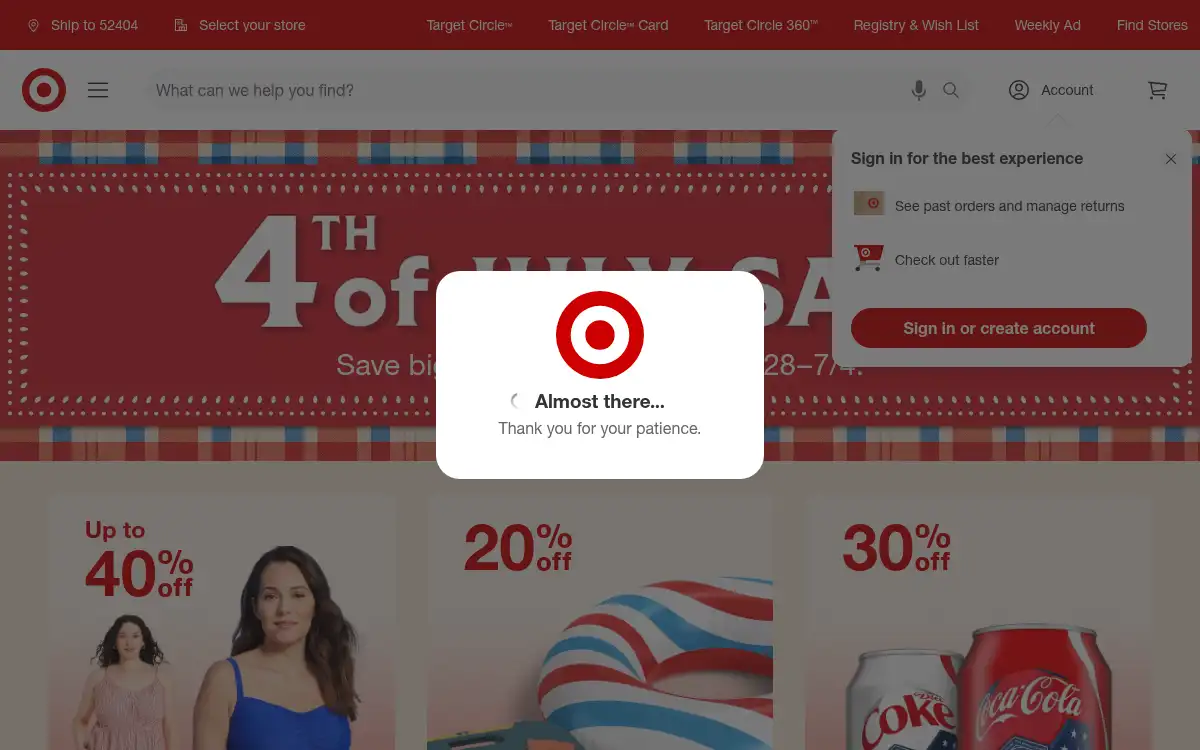 www.target.com screenshot