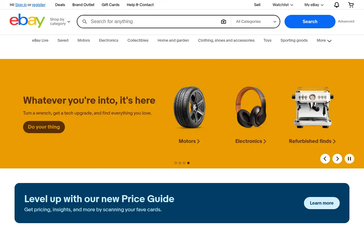 www.ebay.com screenshot