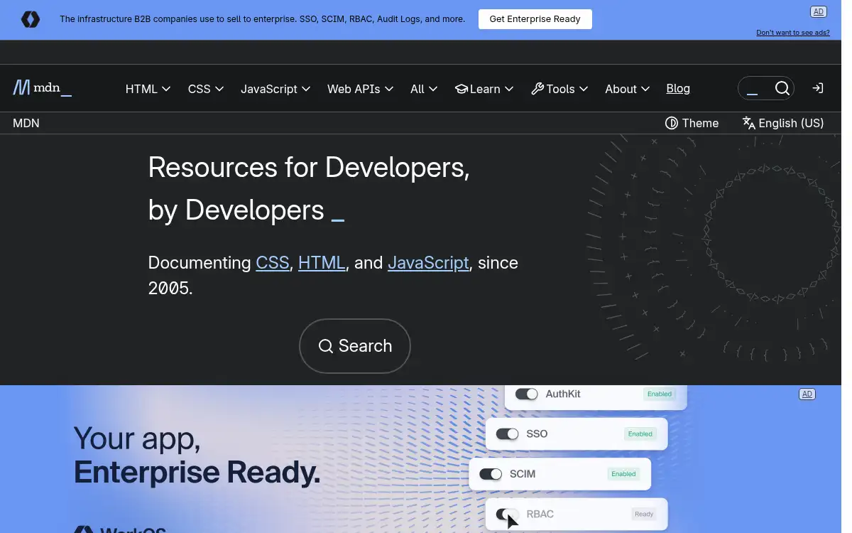 developer.mozilla.org screenshot