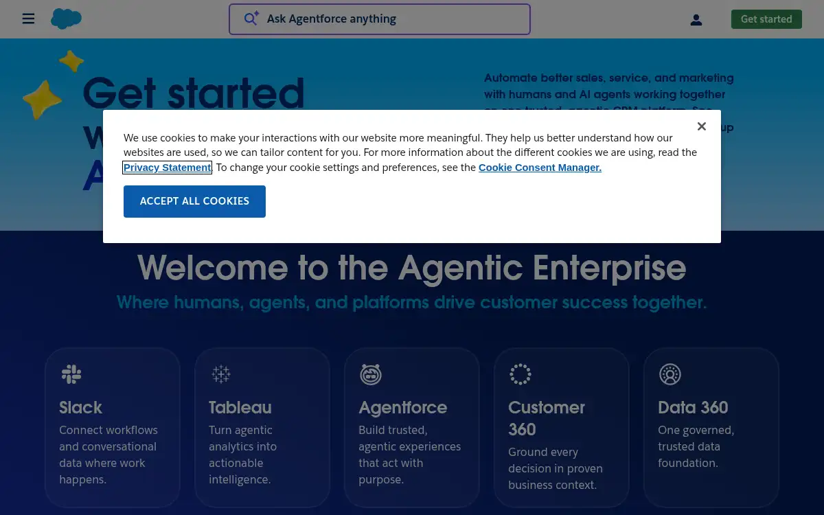 Final screenshot of https://www.salesforce.com/