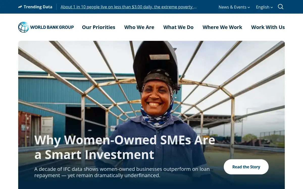 Final screenshot of https://www.worldbank.org