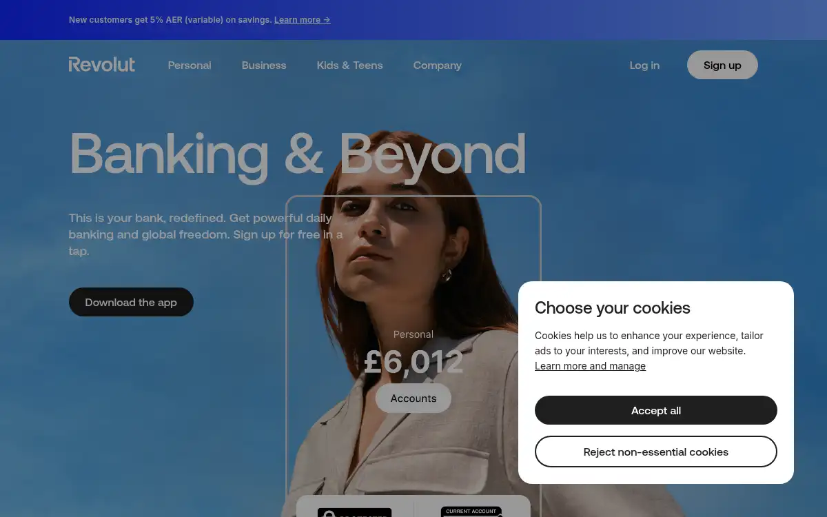 Final screenshot of https://www.revolut.com