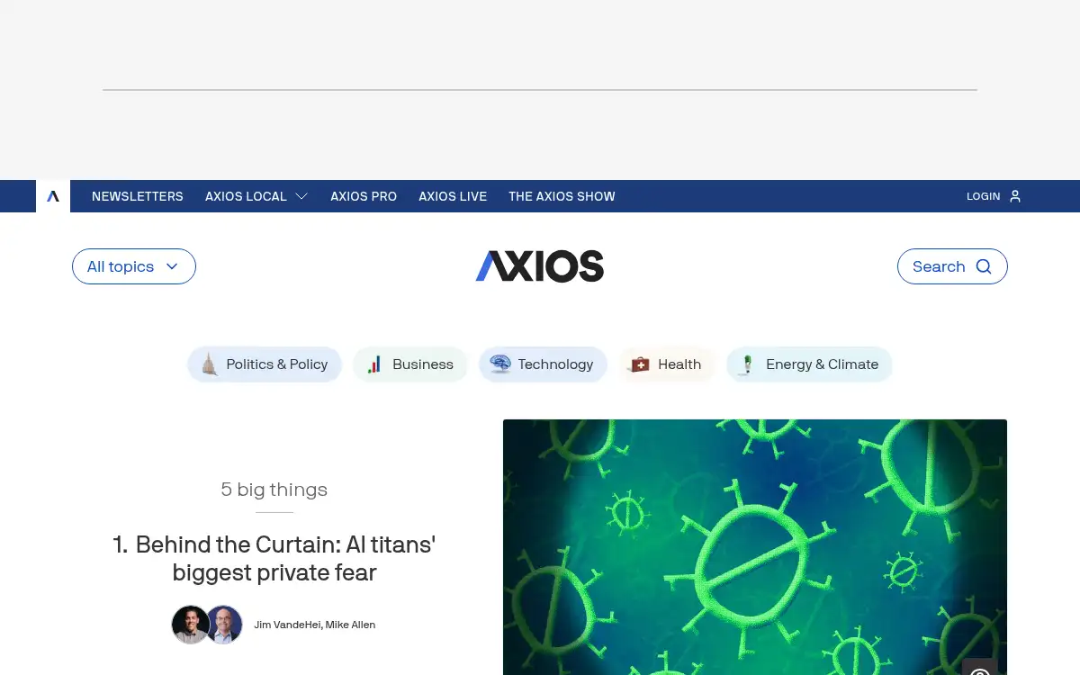 Final screenshot of https://www.axios.com