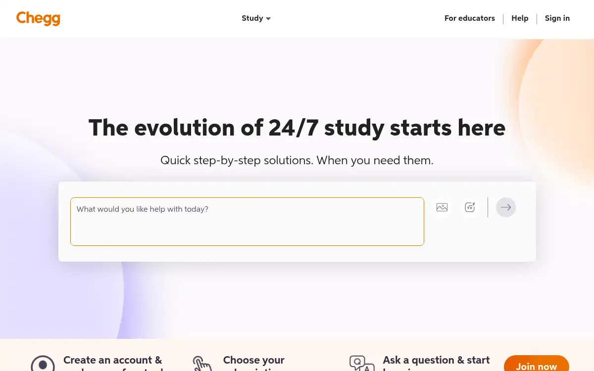 Final screenshot of https://www.chegg.com