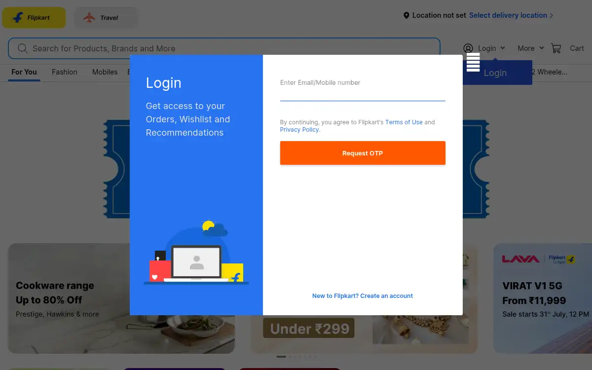 Final screenshot of https://www.flipkart.com
