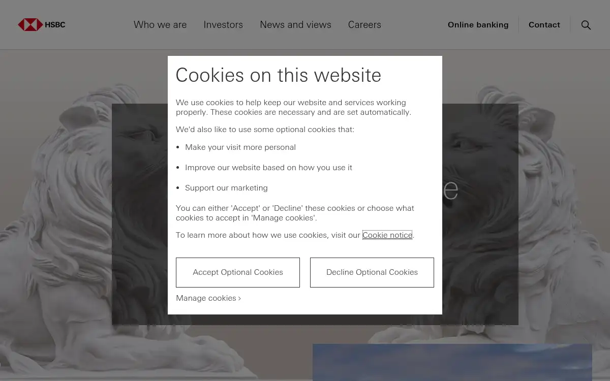 Final screenshot of https://www.hsbc.com