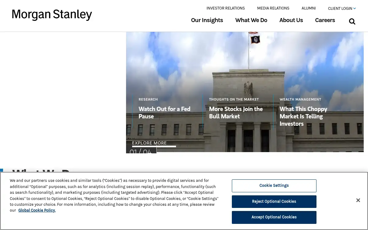 Final screenshot of https://www.morganstanley.com