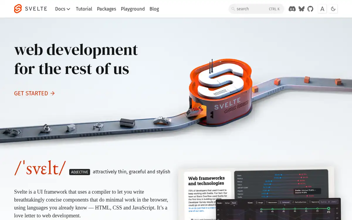 www.svelte.dev screenshot