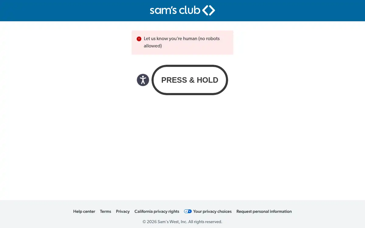 www.samsclub.com screenshot