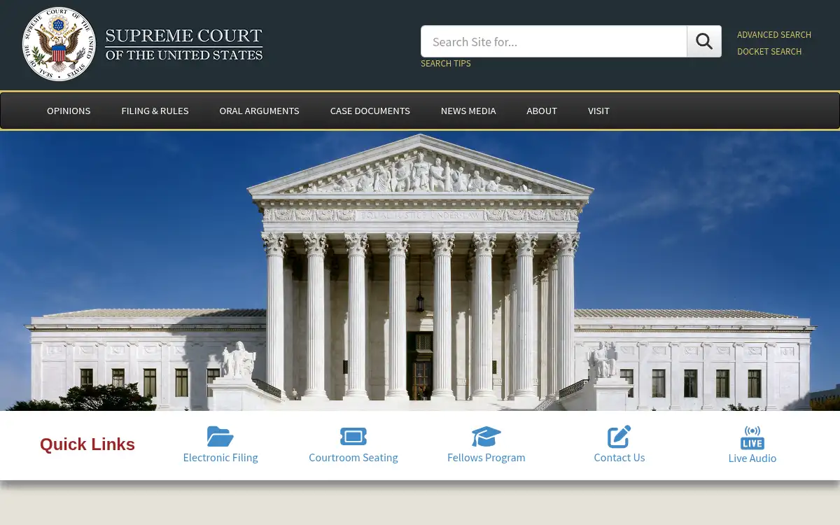 www.supremecourt.gov screenshot