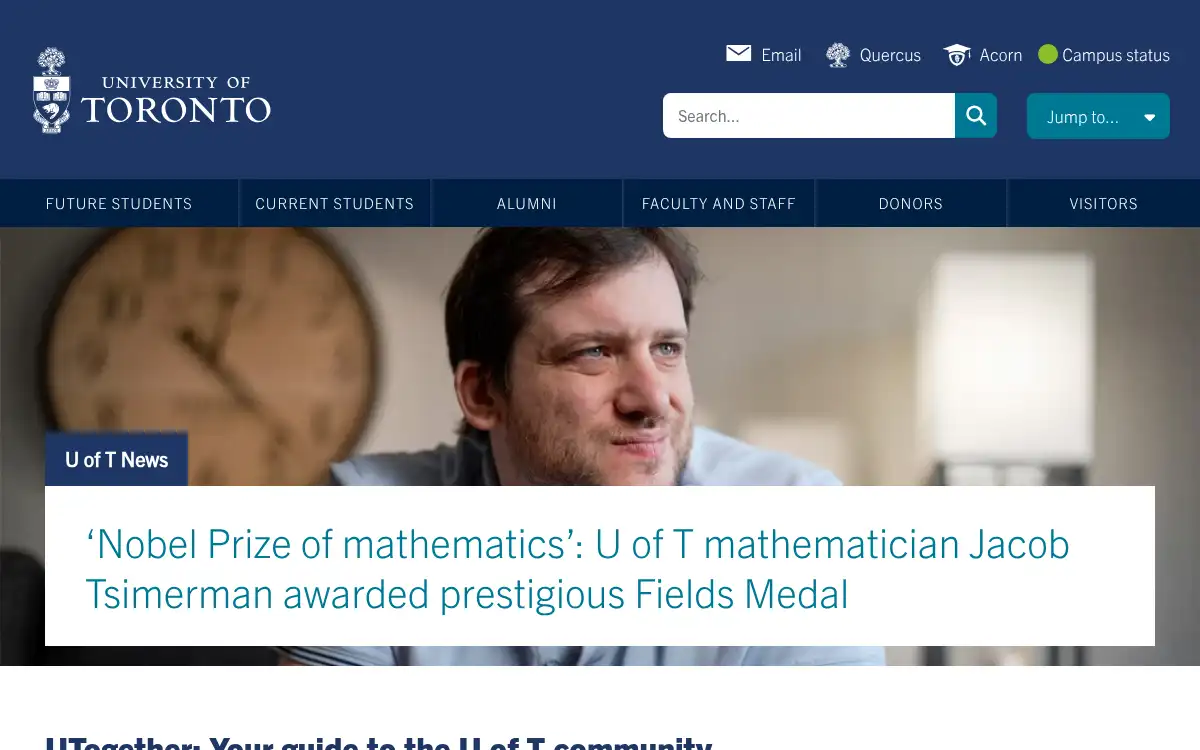 www.utoronto.ca screenshot
