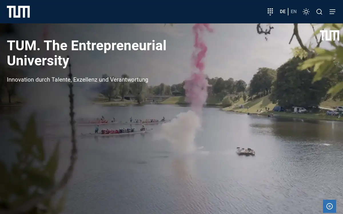 www.tum.de screenshot