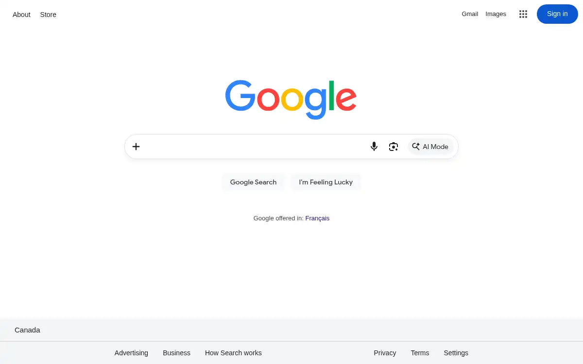 google.com screenshot