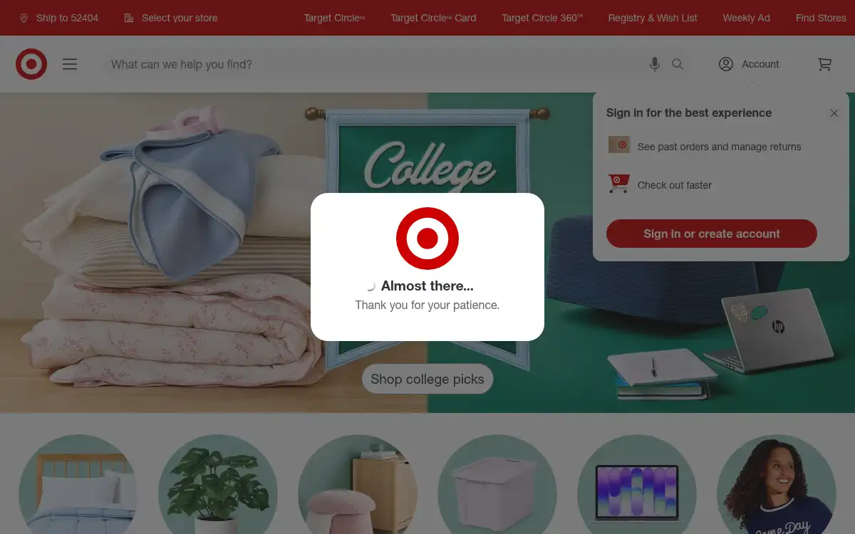 www.target.com screenshot