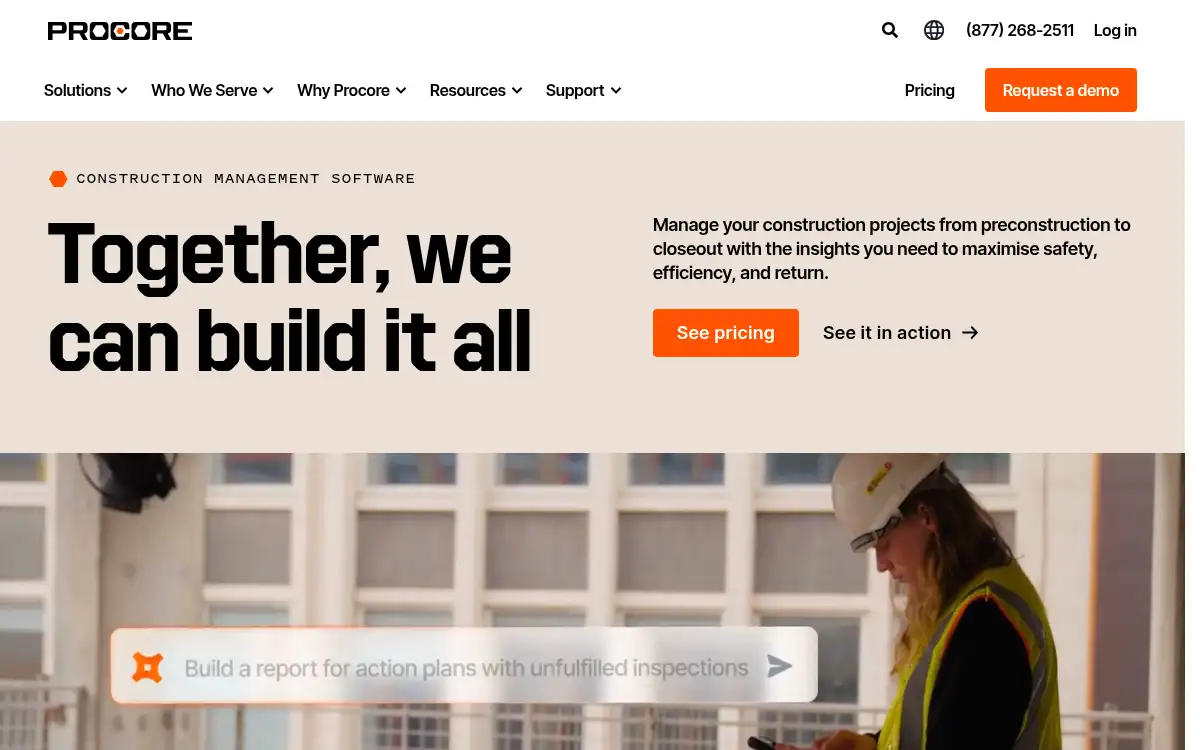 procore.com screenshot