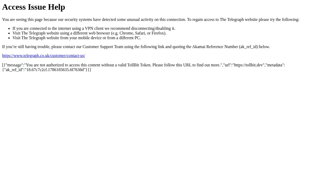 telegraph.co.uk screenshot