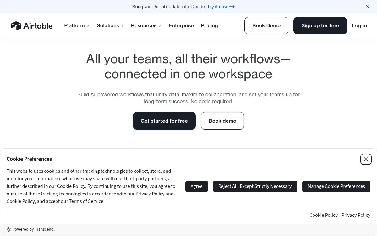 www.airtable.com screenshot