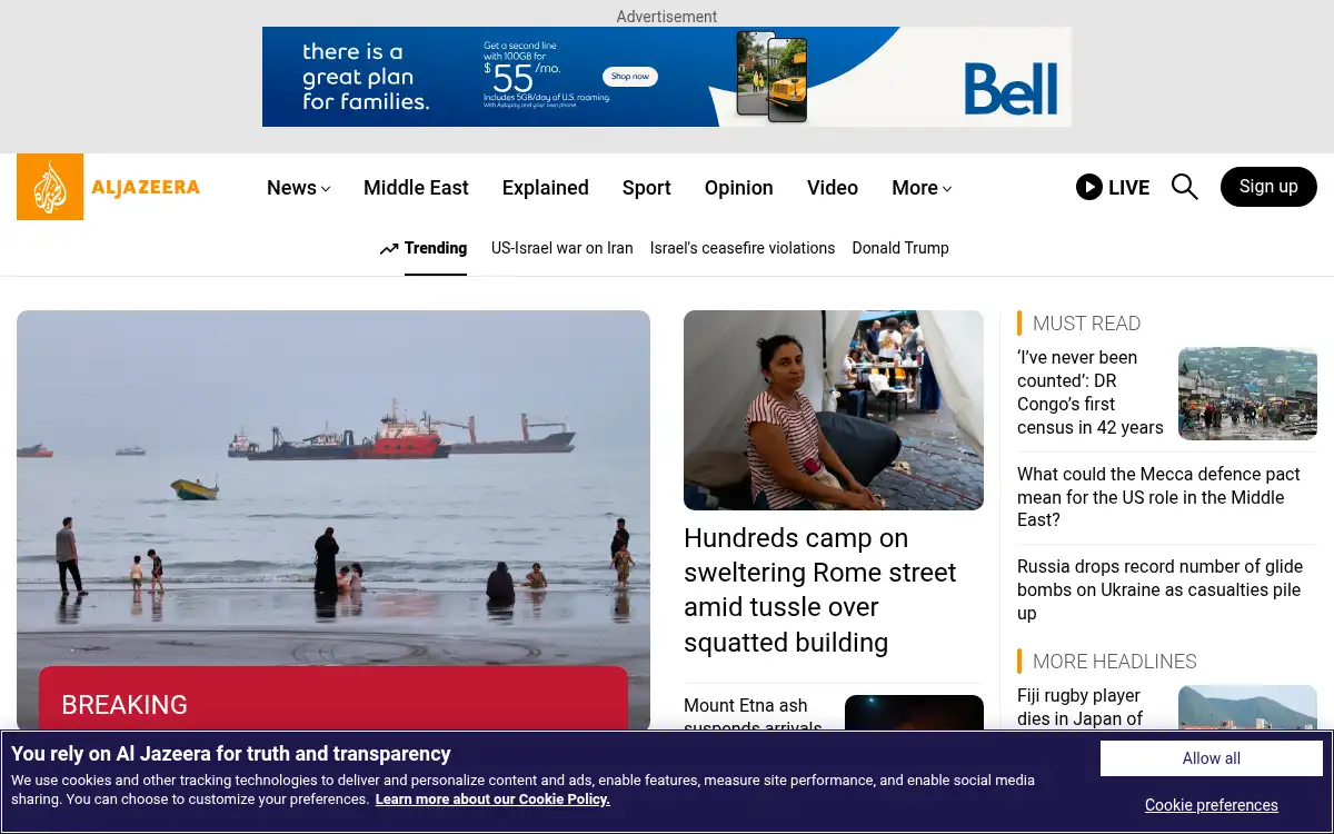www.aljazeera.com screenshot