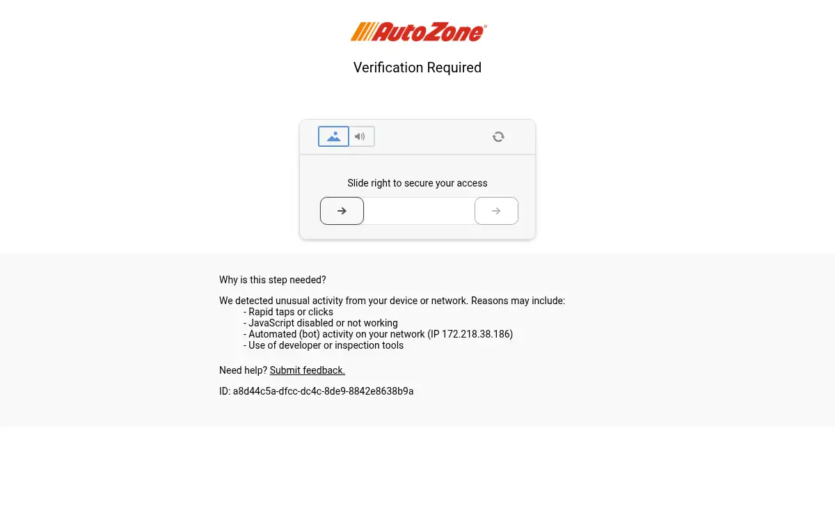www.autozone.com screenshot