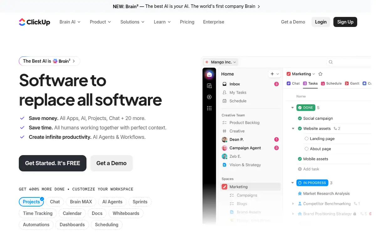 www.clickup.com screenshot