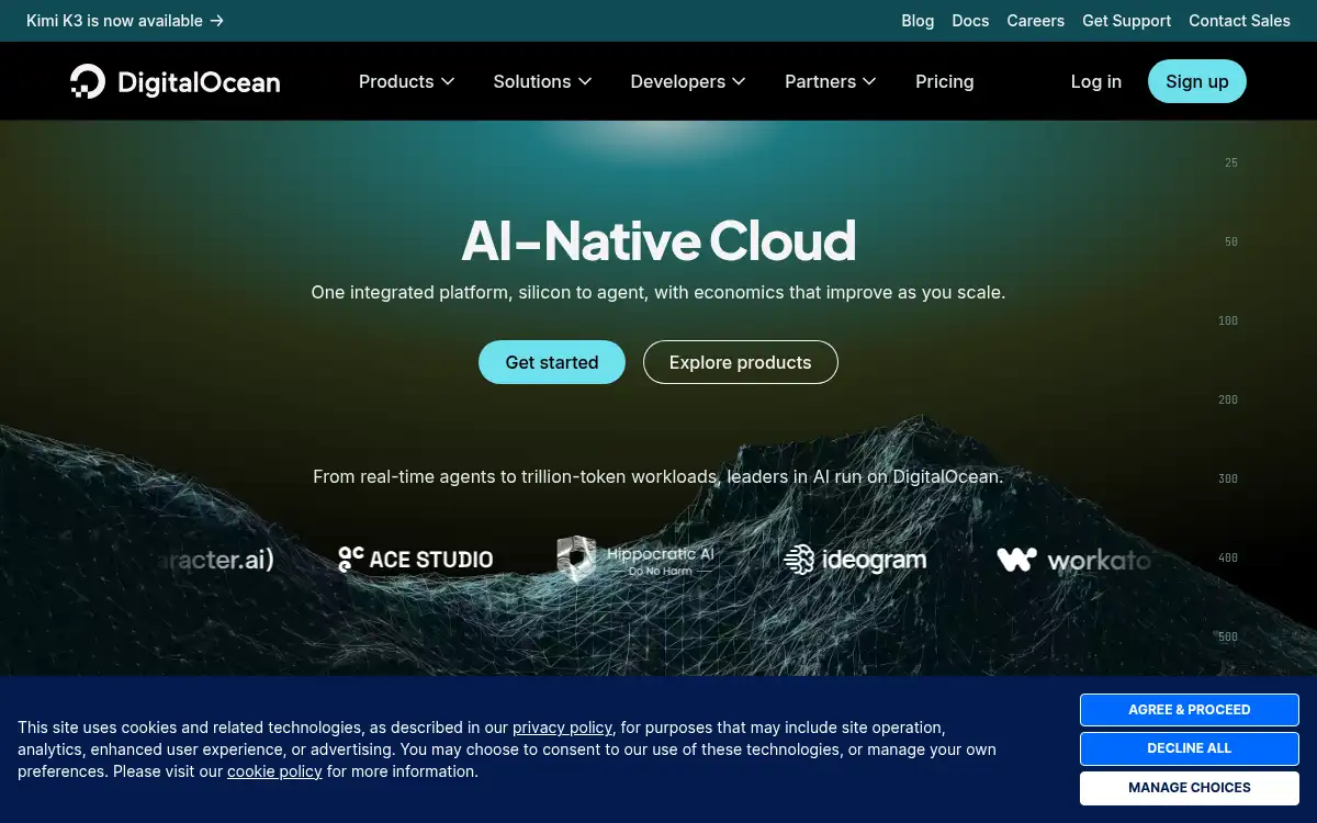 www.digitalocean.com screenshot