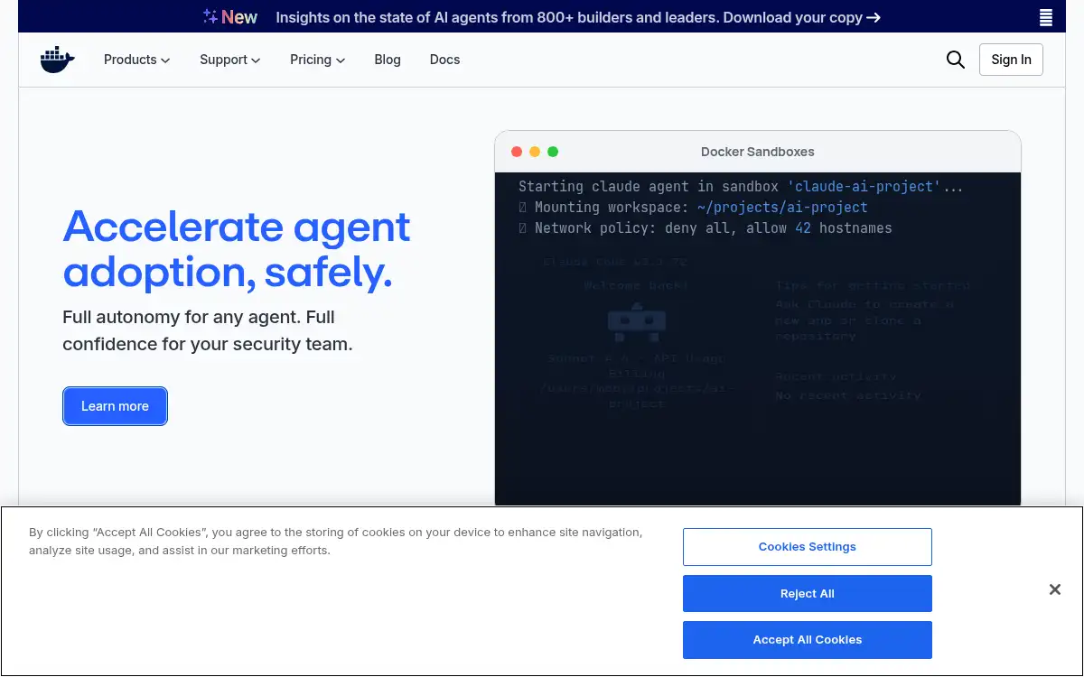 www.docker.com screenshot