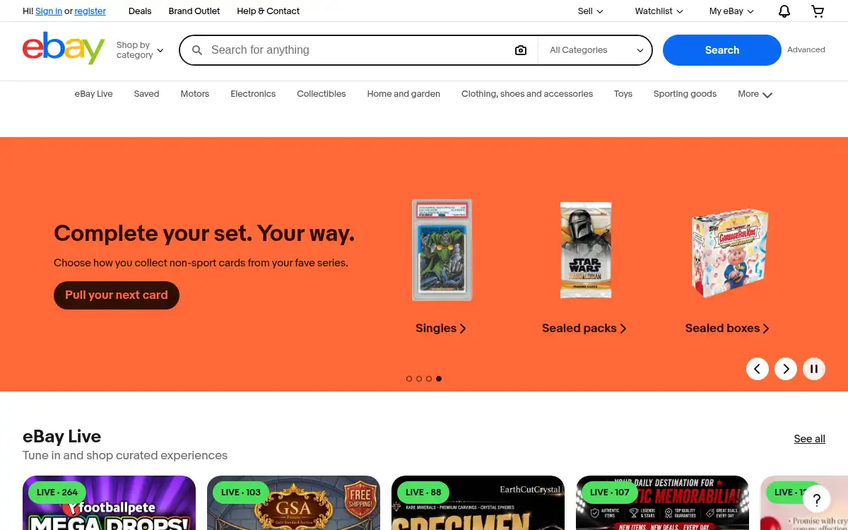 www.ebay.com screenshot