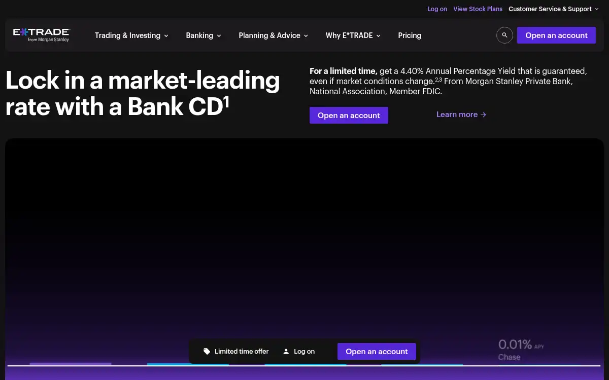 www.etrade.com screenshot