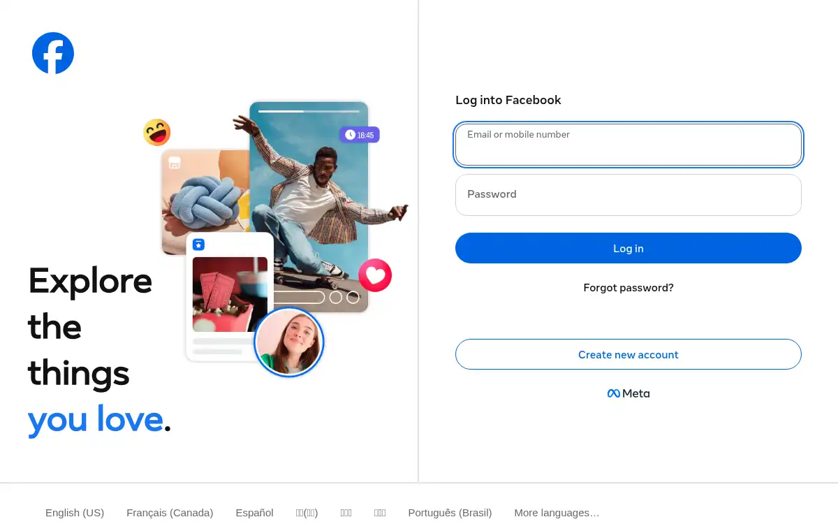 www.facebook.com screenshot