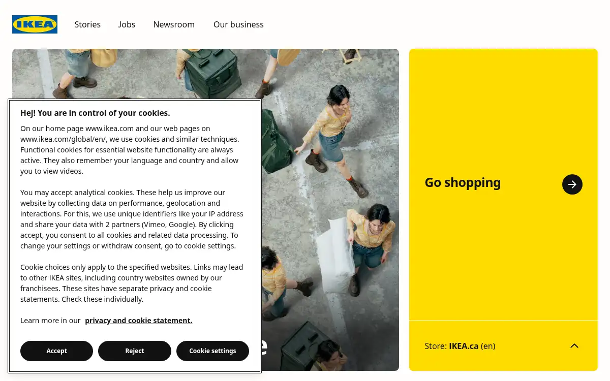 www.ikea.com screenshot