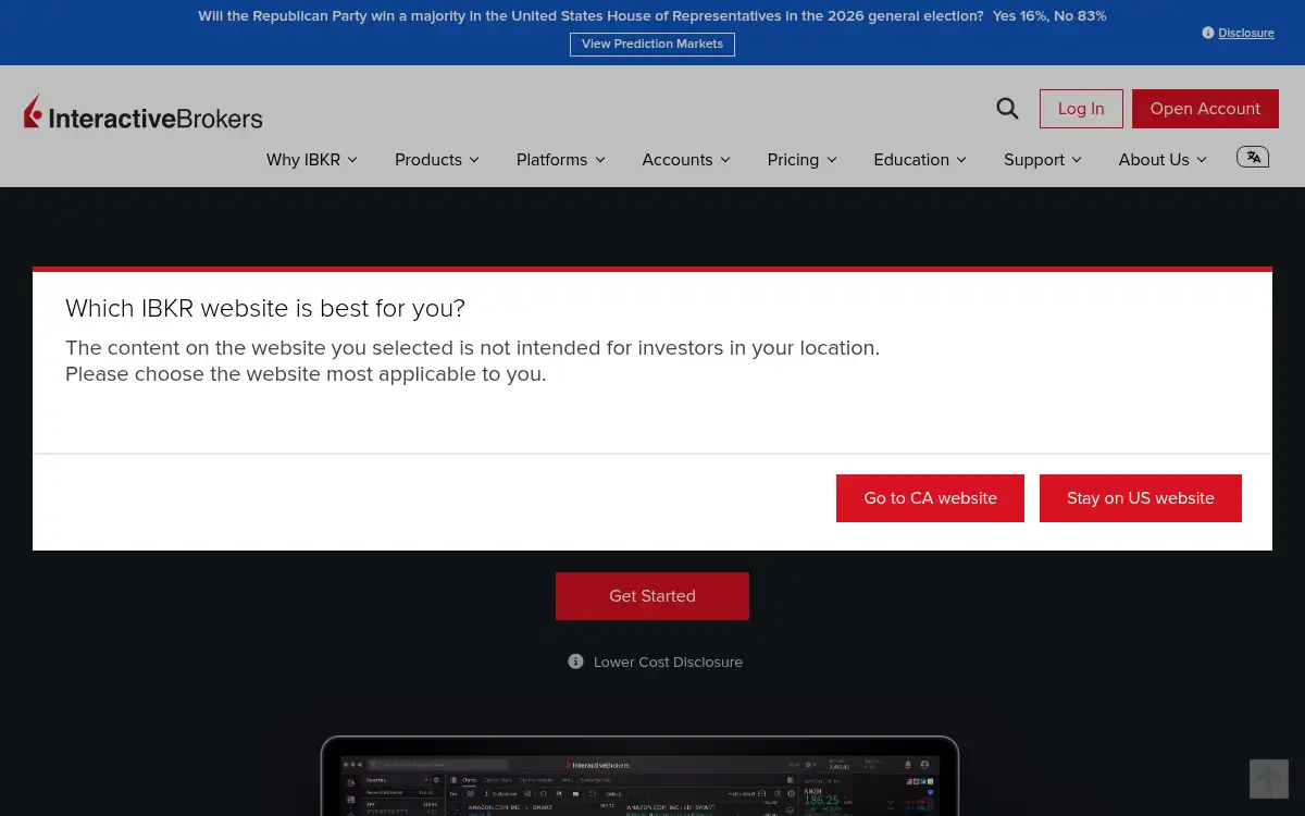 www.interactivebrokers.com screenshot