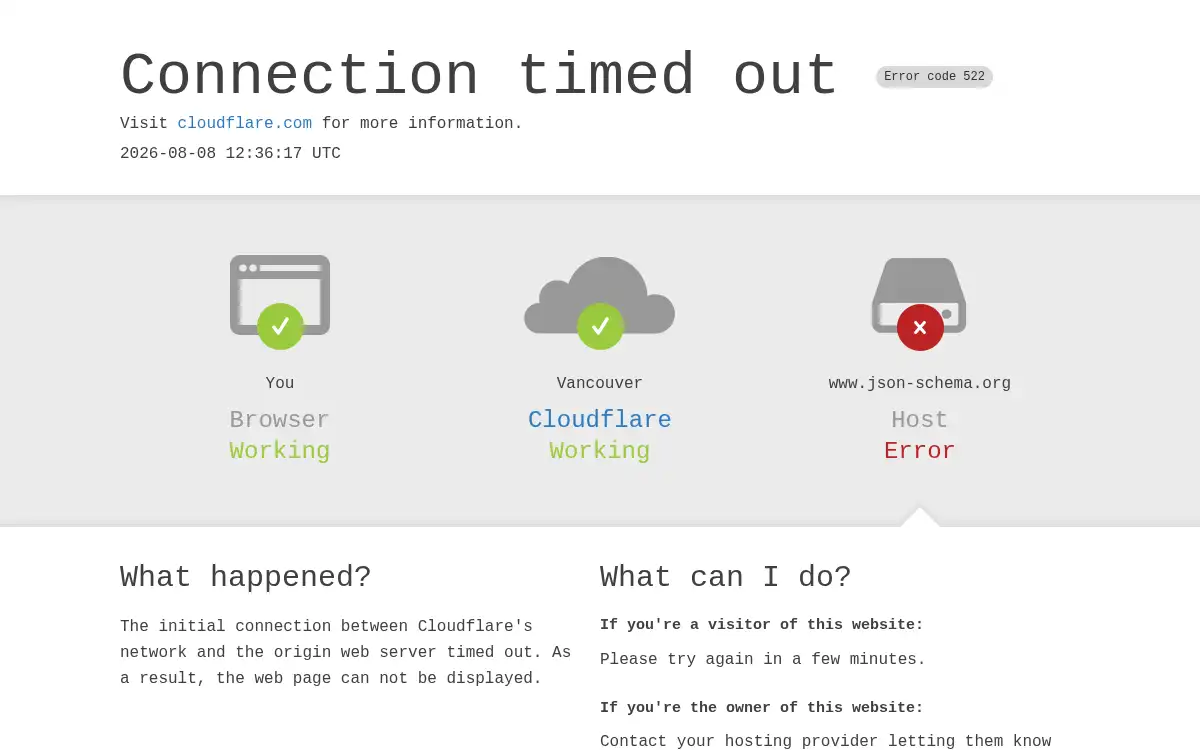www.json-schema.org screenshot