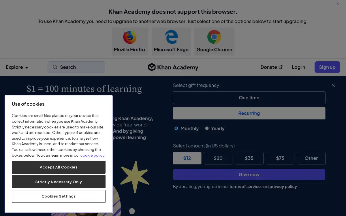 www.khanacademy.org screenshot