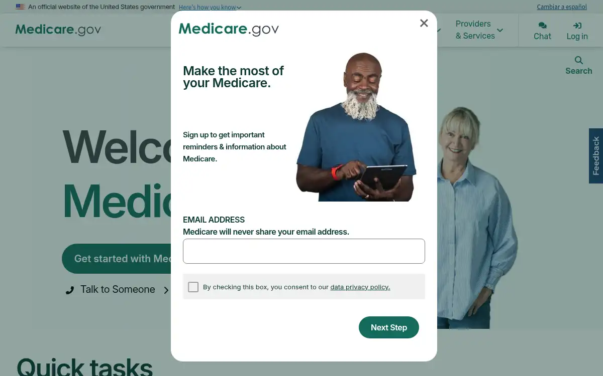 www.medicare.gov screenshot