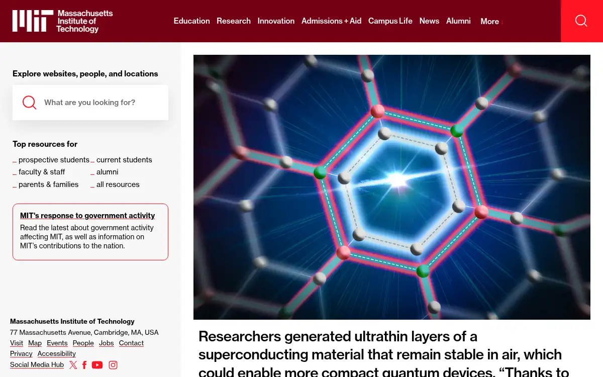 www.mit.edu screenshot