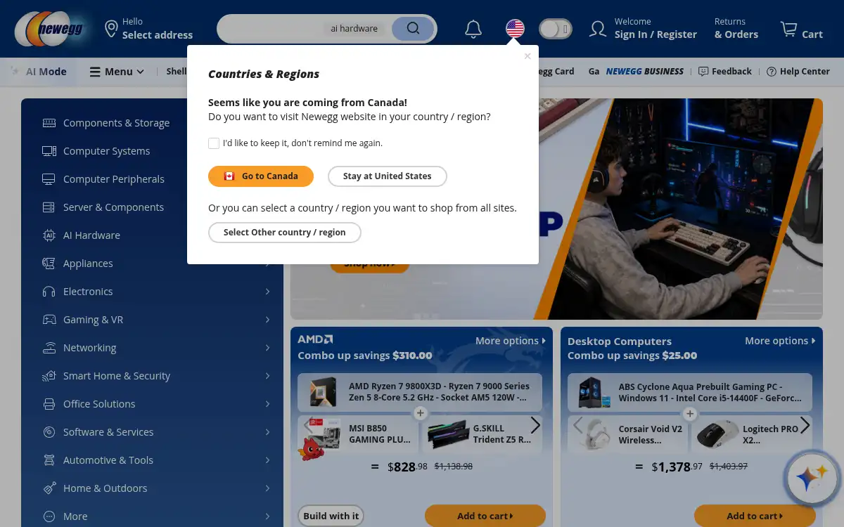www.newegg.com screenshot