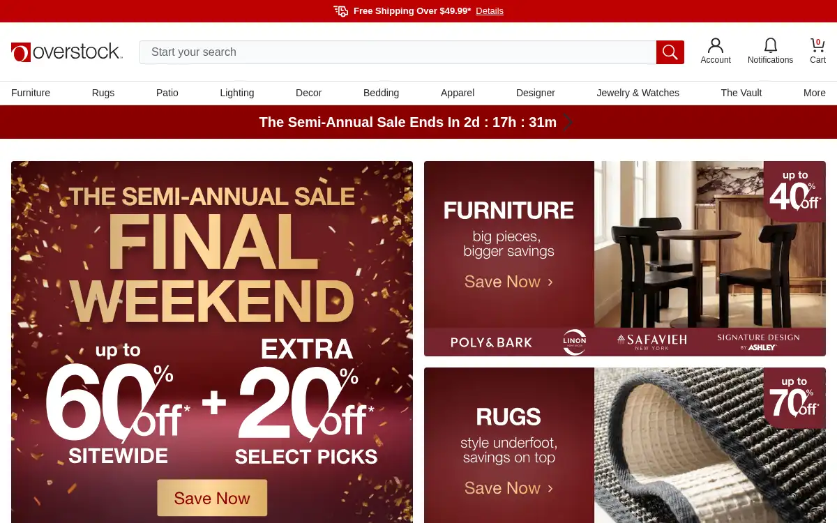 www.overstock.com screenshot