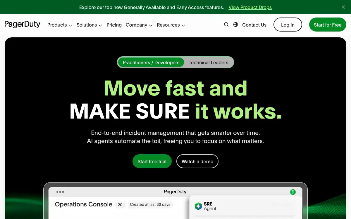 www.pagerduty.com screenshot