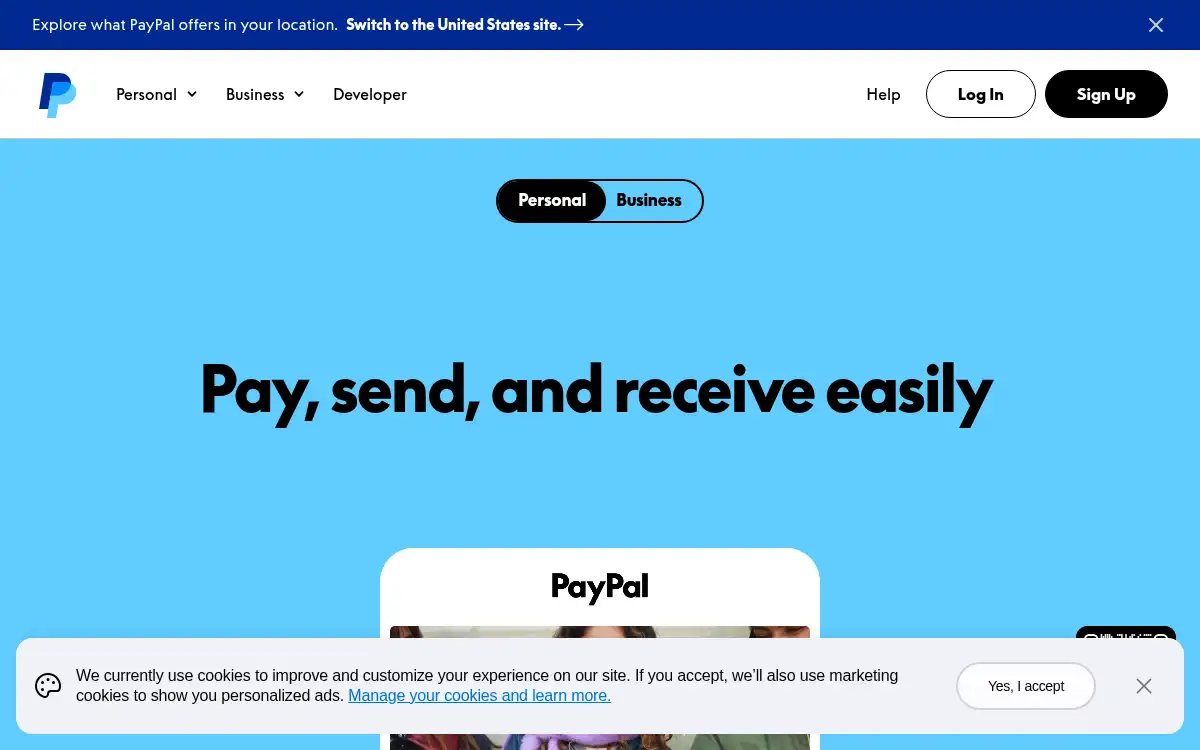 www.paypal.com screenshot