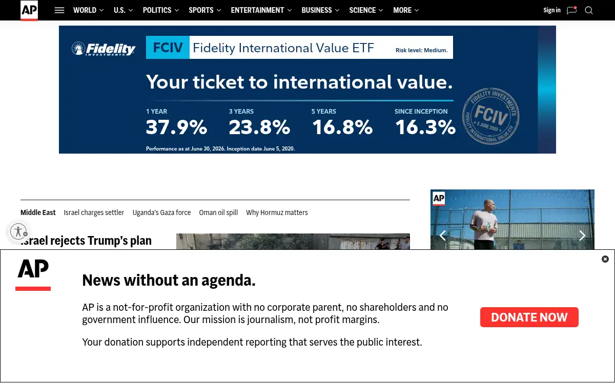 Final screenshot of https://apnews.com