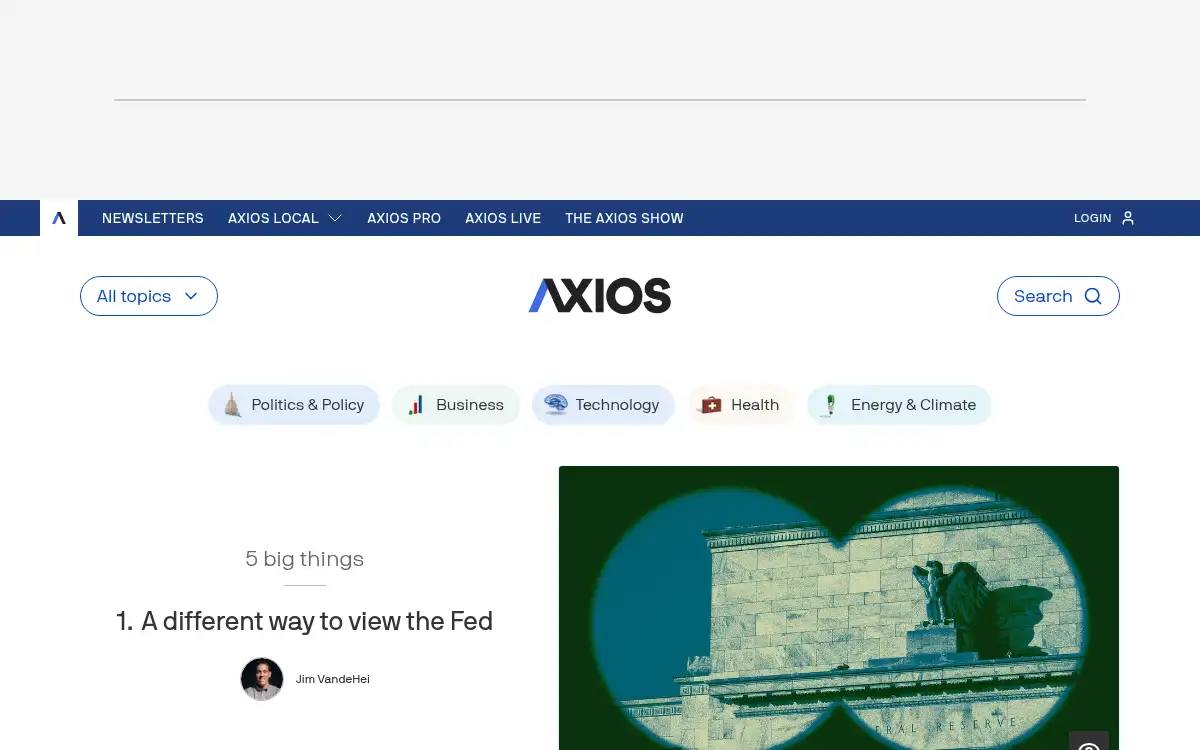 Final screenshot of https://www.axios.com