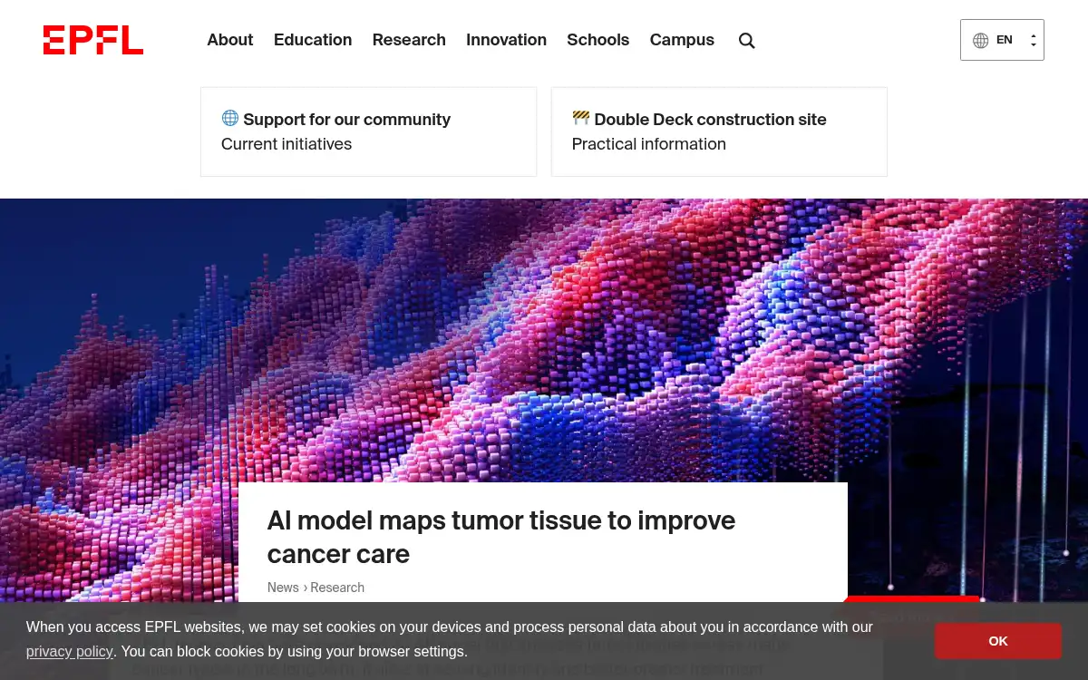 Final screenshot of https://www.epfl.ch