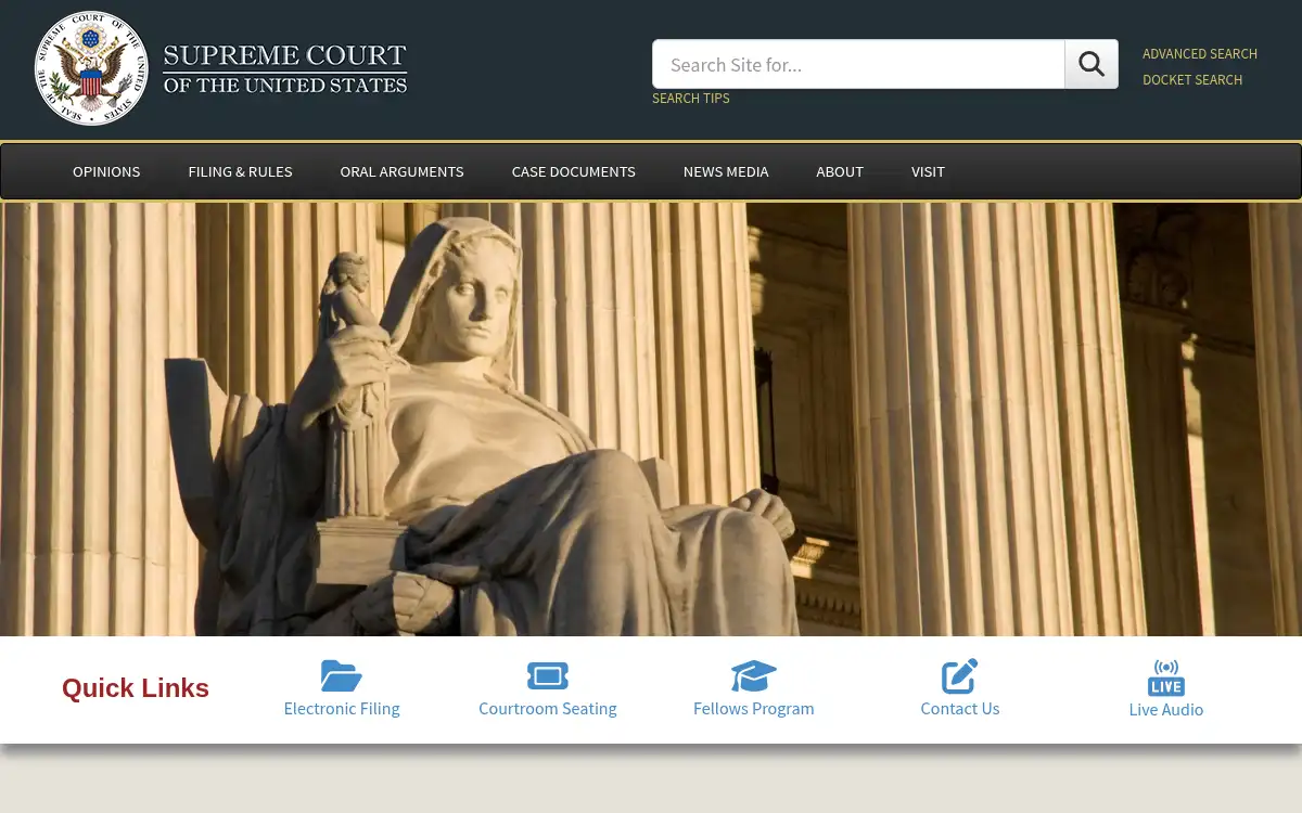 www.supremecourt.gov screenshot