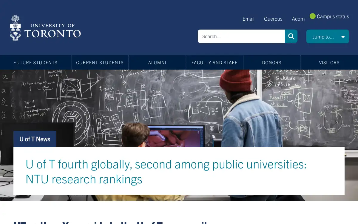 www.utoronto.ca screenshot