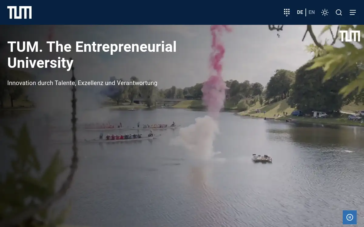 www.tum.de screenshot